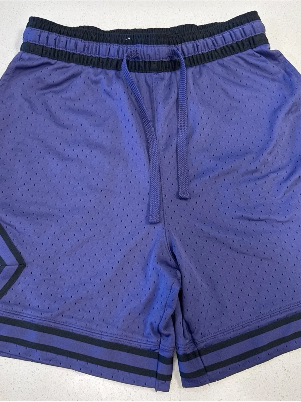Jordan Men's Athletic Mesh Shorts in Purple and Black